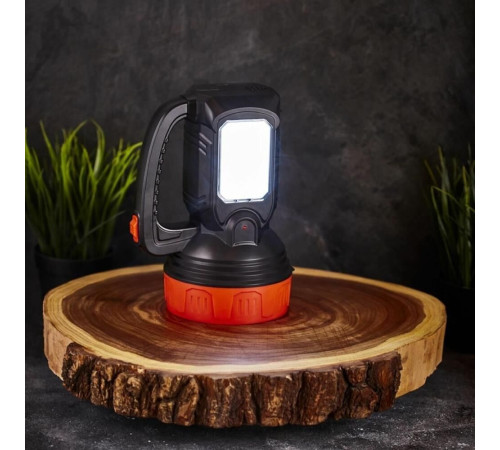 REXANT (75-7823) Фонарь прожекторный, двухрежимный, со встроенным аккумулятором ,черный