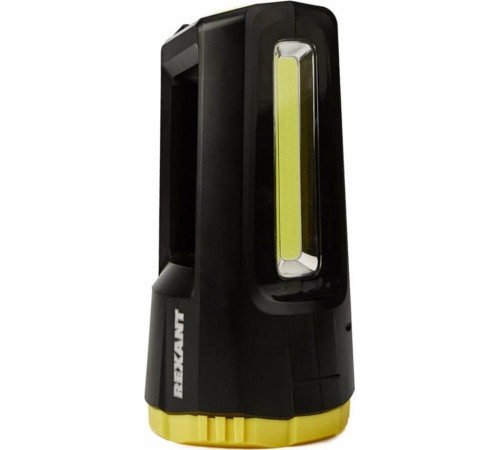 REXANT (75-7824) Фонарь прожекторный, пятирежимный, с наплечным ремнем и функцией Power bank, черный