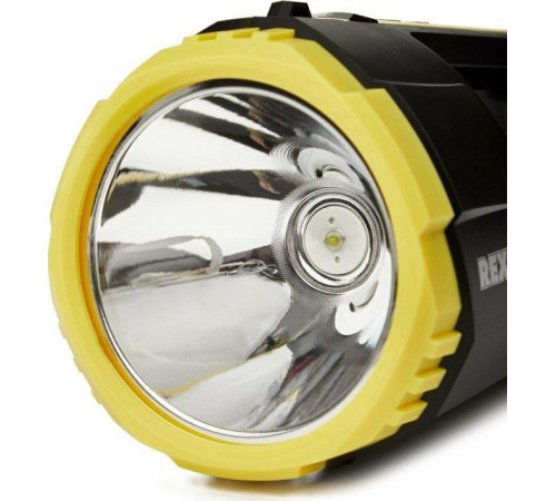 REXANT (75-7824) Фонарь прожекторный, пятирежимный, с наплечным ремнем и функцией Power bank, черный