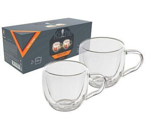 LEONORD Набор из 2 чашек AROMA (2*150 мл) с двойными стенками (боросиликатное стекло)
