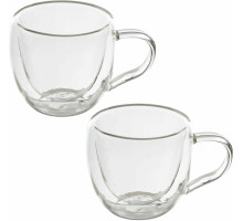 LEONORD Набор из 2 чашек AROMA (2*150 мл) с двойными стенками (боросиликатное стекло)