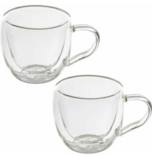 LEONORD Набор из 2 чашек AROMA (2*150 мл) с двойными стенками (боросиликатное стекло)