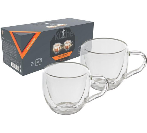 LEONORD Набор из 2 чашек AROMA (2*150 мл) с двойными стенками (боросиликатное стекло)