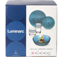 LUMINARC ЛУИЗ ЛОНДОН ТОПАЗ 16пр со стаканами РОМБ ТОПАЗ 310мл S1238