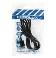 ERGOLUX (15089) ELX-CDC02P-C02 USB-Type C 1м черный