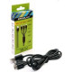 ERGOLUX (15099) ELX-CDC05-C02 3в1- Micro USB-Lightning-Type C, 3А, 1,2м, Черный
