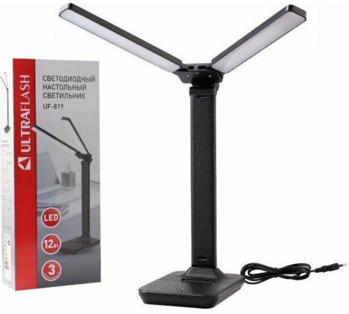 ULTRAFLASH (15164) UF-819 C02 12Вт/6000К черный