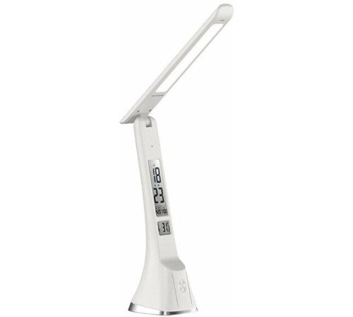 ULTRAFLASH (15178) UF-821 C01 белый (Led, светильник настольный, 7Вт, дисплей,смена цвет.темп, кожа)