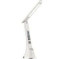 ULTRAFLASH (15178) UF-821 C01 белый (Led, светильник настольный, 7Вт, дисплей,смена цвет.темп, кожа)
