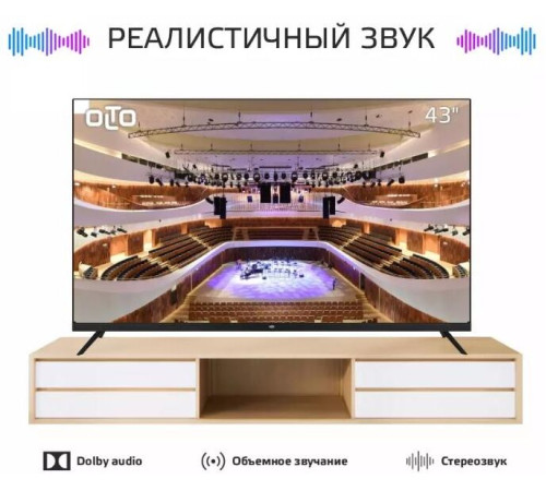 OLTO 43ST30U SMART TV 4K UHD Android Безрамочный