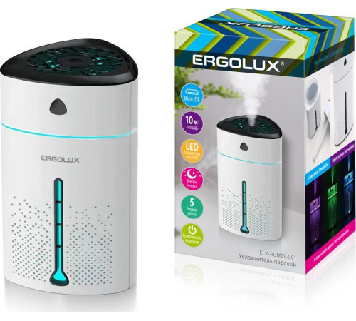 ERGOLUX ELX-HUM01-C01 бело-черный