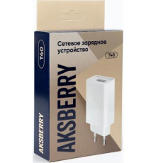 AKSBERRY (6900221580012) T40 1USB 24A + Lightning (белый)