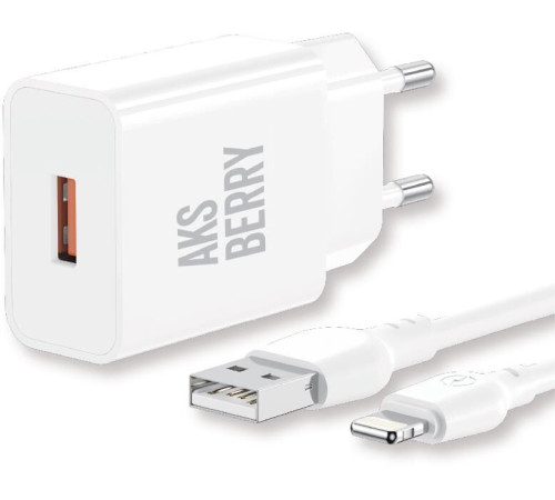 AKSBERRY (6972969383064) T42 QC30 + кабель (белый)