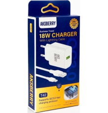 AKSBERRY (6972969383064) T42 QC30 + кабель (белый)