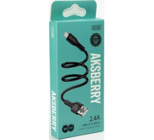 AKSBERRY (6972969383217) X155 для MicroUSB 1м 2.4A черный
