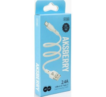 AKSBERRY (6972969383248) X155 для Type-C 1м 2.4A белый