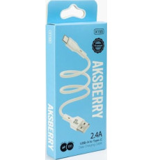 AKSBERRY (6972969383248) X155 для Type-C 1м 2.4A белый
