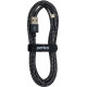 PERFEO (U4802) USB A вилка - Micro USB вилка, черно-белый, 3 м