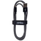 PERFEO (U4802) USB A вилка - Micro USB вилка, черно-белый, 3 м