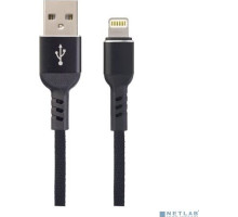 PERFEO (I4316) USB A вилка - Lightning вилка, 2.4A, черный, длина 1 м., Light Premium