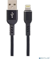 PERFEO (I4316) USB A вилка - Lightning вилка, 2.4A, черный, длина 1 м., Light Premium