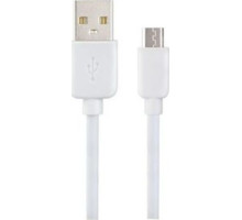 PERFEO (U4026) USB A вилка - Micro USB вилка, 2.4A, белый, силикон, длина 1 м., SILICON
