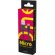 PERFEO (U4006) USB A вилка - Micro USB вилка, 2.4A, черный, 1 м, Micro ONE