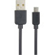 PERFEO (U4006) USB A вилка - Micro USB вилка, 2.4A, черный, 1 м, Micro ONE