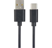 PERFEO (U4703) USB A вилка - Type-C вилка, 2.4A, черный, 1 м, Type-C ONE