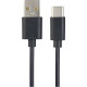 PERFEO (U4703) USB A вилка - Type-C вилка, 2.4A, черный, 1 м, Type-C ONE