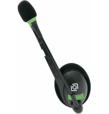 OKLICK Наушники с микрофоном Оклик HS-M100 черный 1.8м накладные оголовье (1532004)