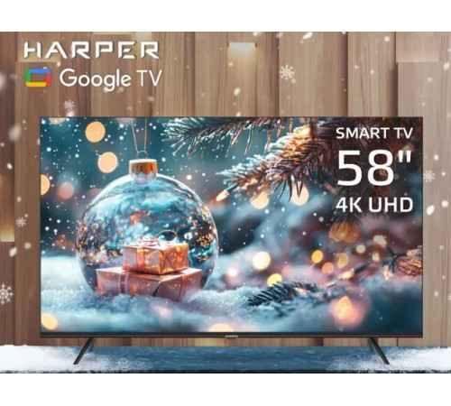 HARPER 58U771TS UHD 4K SMART TV Google Безрамочный