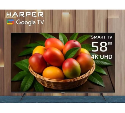 HARPER 58U771TS UHD 4K SMART TV Google Безрамочный