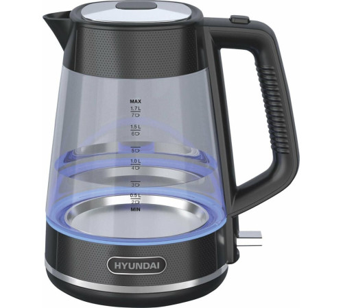 HYUNDAI HYK-G3503 1.7л. 2200Вт черный/серебристый (корпус: стекло)