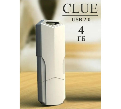 SMARTBUY (SB4GBCLU-W) UFD 2.0 004GB CLUE White