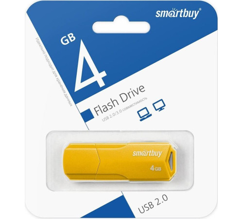 SMARTBUY (SB4GBCLU-Y) UFD 2.0 004GB CLUE Yellow