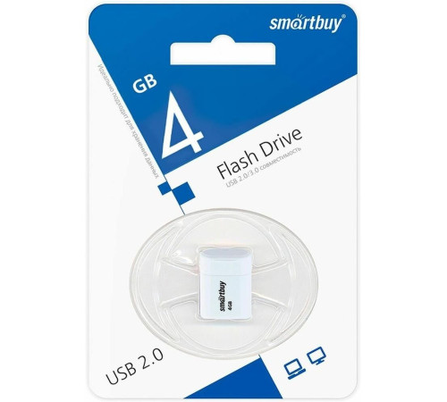 SMARTBUY (SB4GBLara-W) UFD 2.0 004GB LARA White