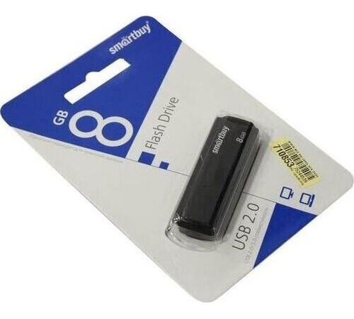 SMARTBUY (SB8GBCLU-K) UFD 2.0 008GB CLUE Black