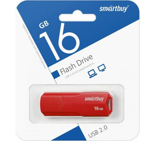 SMARTBUY (SB16GBCLU-R) UFD 2.0 016GB CLUE Red