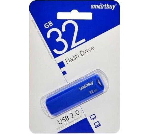 SMARTBUY (SB32GBCLU-BU) UFD 2.0 032GB CLUE Blue