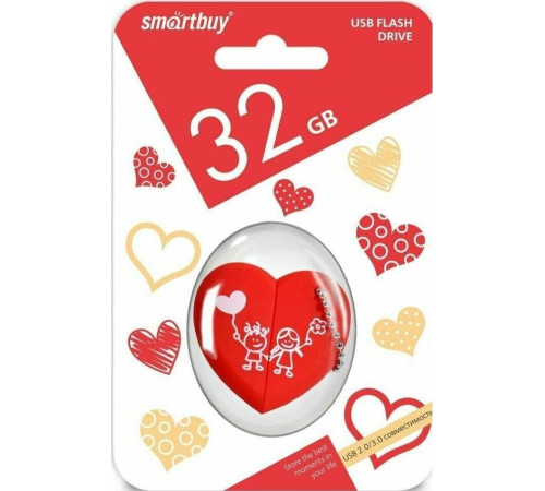 SMARTBUY (SB32GBHeart) UFD 2.0 032GB Wild series Сер