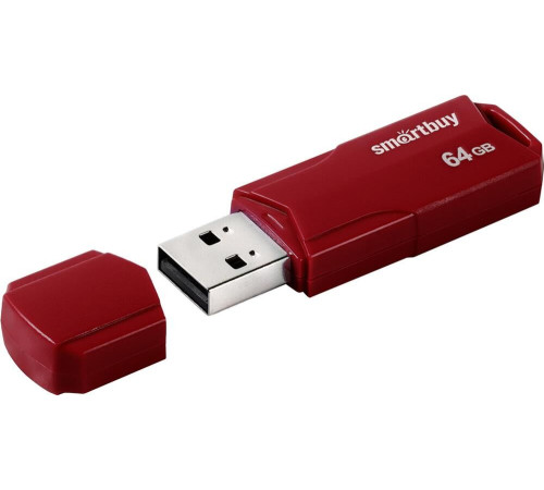 SMARTBUY (SB64GBCLU-BG) UFD 2.0 064GB CLUE Burgundy