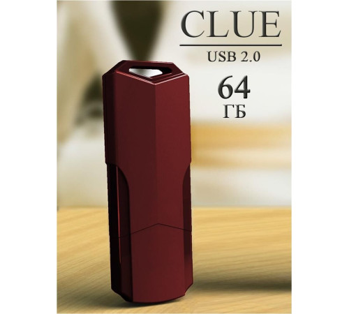SMARTBUY (SB64GBCLU-BG) UFD 2.0 064GB CLUE Burgundy