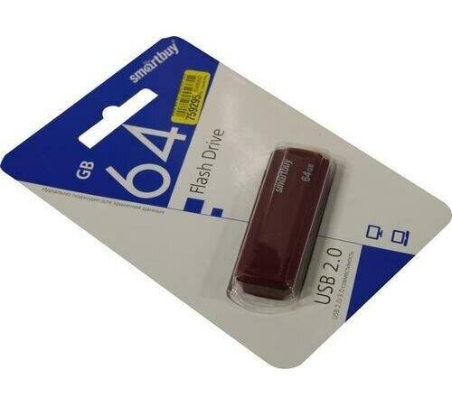 SMARTBUY (SB64GBCLU-BG) UFD 2.0 064GB CLUE Burgundy