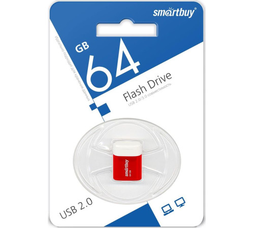 SMARTBUY (SB64GBLARA-R) UFD 2.0 064GB LARA Red