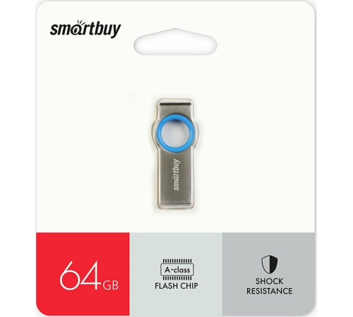 SMARTBUY (SB064GBMC2) UFD 2.0 064GB MC2 Metal Blue