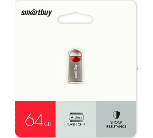 SMARTBUY (SB064GBMC8) UFD 2.0 064GB MC8 Metal Red