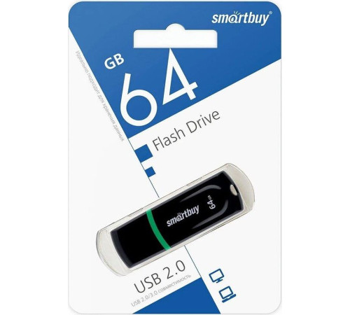 SMARTBUY (SB64GBPN-K) UFD 2.0 064GB Paean Black