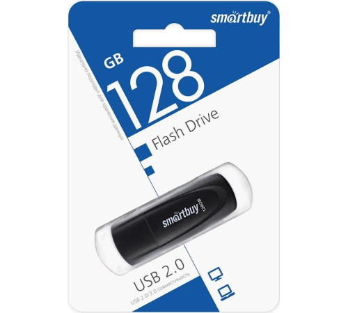 SMARTBUY (SB128GB2SCK) UFD 2.0 128GB Scout Black