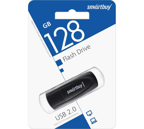 SMARTBUY (SB128GB2SCK) UFD 2.0 128GB Scout Black